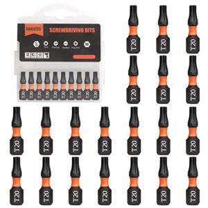 Schraubendreher Bits Set aus TS2-Stahl, 25mm Länge, schwarze Phosphatbeschichtung, kompatibel mit Akkuschraubendrehern von Bosch, Milwaukee, DeWalt und Makita
