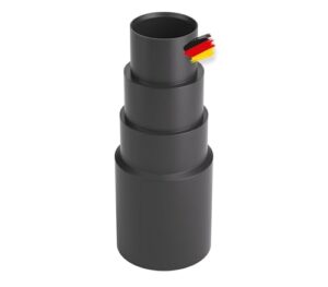 Staubsauger-Schlauch Aufsatz, Adapter für Staubsauger-Düse aus PVC-Gummi, Made in Germany, 3 Stück, kompatibel mit Makita Bosch Kärcher Einhell Festool Eibenstock