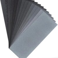 Schleifpapier-Set mit 14 Blättern für verschiedene Anwendungen, Nass- und Trocken für Auto, Metall, Holz, Stein, Lack, Glas Wasser Schmirgelpapier