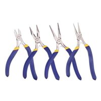 Vier-teiliges Schmuckzange-Set mit langen Nase, Cutter, Rundnase und Seitenschneider für Schmuckherstellung und -design