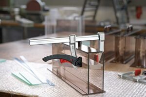 BESSEY Leichte Zwinge KLIKLAMP KLI25, Komfortable und stabile Zwinge für Heimwerken, Holzbearbeitung oder Maschinenbau, max. Spannweite 250 mm, Ausladungs-Maße 80 mm