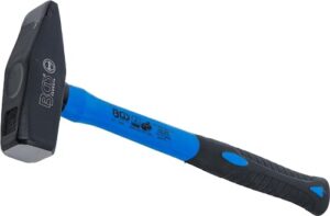 BGS 3856 Schlosserhammer mit Fiberglasstiel und DIN 1041-Zertifizierung, geeignet für Schlosserarbeiten und universelle Anwendungen.