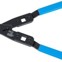 Ohr-Schlauchklemmen-Zange, 240 mm, Klemmzange mit Ohrniederhalter für Ohrschellen