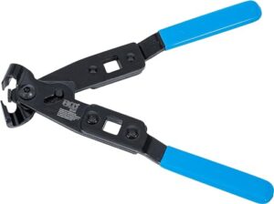 Ohr-Schlauchklemmen-Zange, 240 mm, Klemmzange mit Ohrniederhalter für Ohrschellen