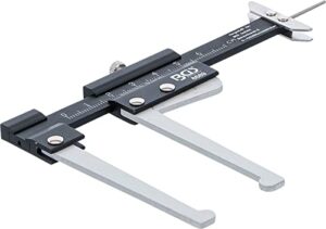 Bremsscheiben-Messschieber und Reifenprofil-Messlehre, 60 mm, 2-IN-1 Werkzeug für Fahrzeuge