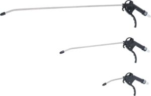 Druckluft-Ausblaspistolen-Satz mit drei Pistolen aus Kunststoff, 110 mm, 300 mm und 500 mm Länge