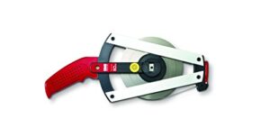 Hochwertiger Kunststoff-Bandmaß mit Glasfaserverstärkung, Breite 13 mm, Länge 50 m für Heimwerker und Bauvorhaben