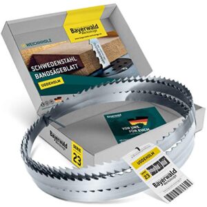 Bayerwald Uddeholm Bandsägeblatt für Holz, 2100 x 15 x 0.5 x 6, passend für alle gängigen Holzarten und Sägebänder