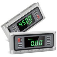 Digitaler Neigungsmesser mit LED-Display, Magnet und Wasserwaage für Zimmerleute, Bauarbeiter und Mechaniker.