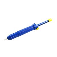 Entlötpumpe, Vakuumpumpe, Lötsauger, Entferner Kit, Handwerkzeug, Vakuum, Große Deluxe Serie, Blau, Teflon-Spitze, antistatisch, 33 cm Länge