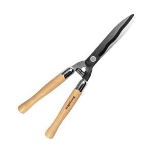 Gartenheckenschere zum Trimmen von Rändern, Buchsbaum und Büschen, Manuelle Heckenschere mit Scharfen Klingen aus Carbonstahl und Komfortgriffen