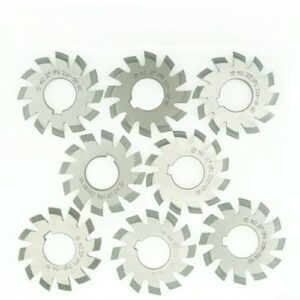 HSS Zahnradfräser, Modul 2 Durchmesser 22 mm, 20 Grad #1-8 HSS Involute Zahnradfräser für Metallbearbeitung