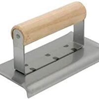 Betonkantenkelle, R 10 mm, L 13 mm, Stahl, 152x70 mm - Werkzeug für Heimwerker zur Abrundung von Treppen und Oberflächen