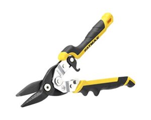 Hochwertige Blechschere von Stanley FatMax mit ergonomischer Form und niedriger Griffweite, ideal für Heimwerker und Profis