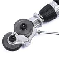 Elektrische Blechschere, Nibbler, Trapezblech schneiden mit Bohrer und Plattenschieber, Metall-Blechschneider zum Schneiden von Eisen, Weißblech, Stahl, Kupfer, Aluminium