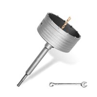 Bohrkrone für SDS Plus Bohrmaschinen, M22 Gewinde Adapter und Zentrierbohrer für Wandlochsägen in Beton, Naturstein, Sandstein und Kunststein