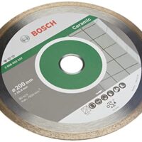 Diamanttrennscheibe für professionelles Ergebnis, Bosch 1x Diamanttrennscheibe Standard for Ceramic, Keramikfliesen, Marmor, Ø 200 x 25,40 x 1,6 x 7 mm