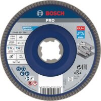Hochwertige Fächerschleifscheibe von Bosch für Metallbearbeitung, X-Lock-Ausführung, Ø 125 mm, Körnung 80, ideal für Profis und Heimwerker