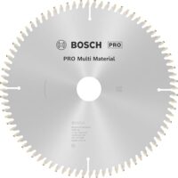 Bosch 1x PRO Multi Material Kreissägeblatt für kabelgebundene Schrägengesichts-Sägen mit hoher Zähnezahl und Präzisions-Schnitt bei der Arbeit mit Aluminium, Kunststoffen und anderen Materialien
