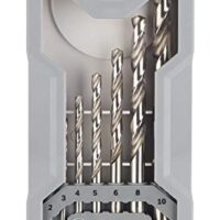 Bosch 7x PRO Metal HSS-G Spiralbohrer-Set, vielseitiges Werkzeug für verschiedene Anwendungen, hochwertige Materialien, lange Lebensdauer, kleinere Bohrungen mit Durchmessern von bis zu 2,0 mm möglich