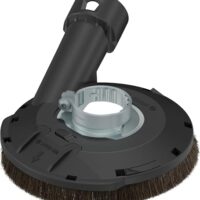 Professionelle Absaughaube von Bosch mit Ø 115 und 125 mm für kleine Winkelschleifer geeignet, optimiert für professionelle Heimwerker zum reduzieren von Staubentwicklung bei der Arbeit mit Holz, Fiberglas oder Mörtel