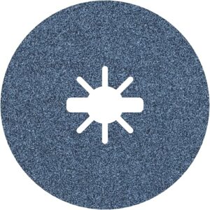 Bosch Fiberscheibe für X-Lock, 125 mm Durchmesser, Körnung 60, für Stahl und andere Metalle