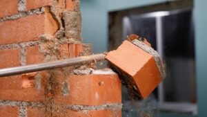 Bosch 1x PRO SDS max-4C Flachmeißel für Beton, Ziegelstein und Bohrhammer
