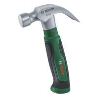 Bosch Klauenhammer 225g/8oz, kompaktes Design, harte Schlagfläche aus robusterem Kohlenstoffstahl, V-förmige Klaue und ergonomischer Softgrip-Handgriff