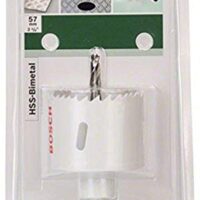 Bosch Lochsäge mit Durchmesser von 57 mm, ideale Werkzeug für Metalle, Kunststoffe, Acrylglas und Holz
