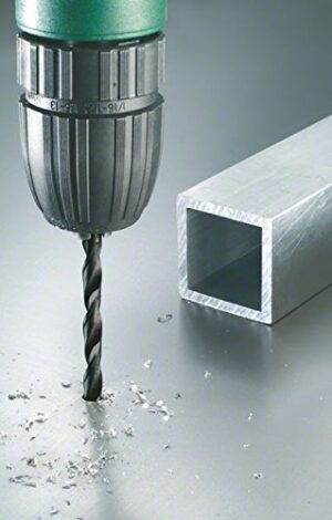 Hochwertiger Bosch Metallbohrer HSS-R rollgewalzt für professionelle und heimwerkerische Anwendungen, geeignet für Eisen, legiertes und unlegiertes Stahl, Nichteisenmetalle, Grauguss und Hartkunststoffe