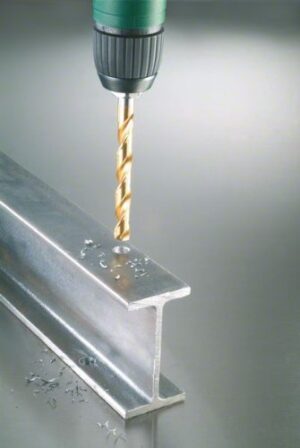 Professioneller Metallbohrer von Bosch mit Titan-Nitrid-Beschichtung für verschiedenste Materialien, Durchmesser 2 mm