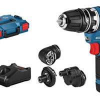 Bosch Professional 12V System Akku Bohrschrauber GSR 12V-35 FC mit FlexiClick System, 2x 3.0Ah Akku und Schnellladegerät GAL 12V-40 inklusive