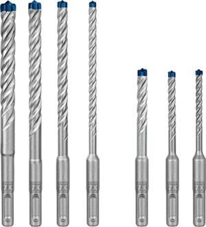 Bosch Professional 7x Expert SDS plus Hammerbohrer Set für Stahlbeton, Bohrungen in Stahlbeton mit Sicherheit und Effizienz durchführen