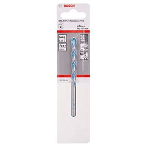 Bosch Professional Mehrzweckbohrer CYL9 Multi Construction, Ø 6 mm, Gesamtlänge 100 mm, Zubehör für Bohrmaschinen mit Rundschaftbohreraufnahme