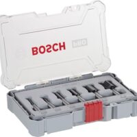 Bosch Professional Nutfräser Set mit sechs Nutenfräsern in verschiedenen Größen für feine Arbeiten in Weich- und Hartholz sowie Holzverbundstoffe