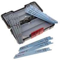 Bosch Professional Säbelsägeblatt Set für Holz und Metall, 15-teiliges Zubehör für Säbelsäge
