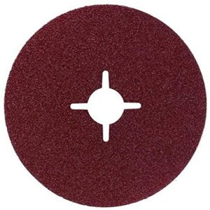Fiberschleifscheibe für Winkelschleifer, 125 mm Durchmesser, Körnung 120, perfekt für feine und grobe Schleifarbeiten an verschiedenen Materialien wie Holz, Lack, Metall und Stein.