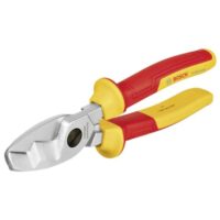 Bosch Professional VDE-Kabelschere, 200 mm, für das Abmanteln von Kabeln und Schneiden von Aluminium- und Weichkupferkabeln