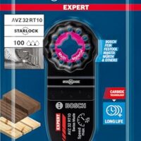 Hochwertiges Bosch Zubehör für Multifunktionswerkzeuge, ideal für das Schleifen von Hartholz und Weichholz mit einer Breite von 32 mm.