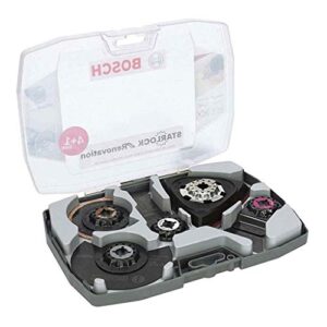 Bosch 5 tlg. Starlock Multitool Set zum Bearbeiten von Holz, Metall und mehr