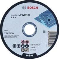 Bosch Trennscheibe für Winkelschleifer, Ø 125 mm, ideal für Blechen, Betonstahl und Stahl