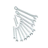Brüder Mannesmann Gabel-Ringschlüsselsatz, 6-22 mm, Chrom-Vanadium, 12-teilig | Werkstatt-Schlüsselset, robust und langlebig
