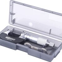 KS Tools Bügelmessschraube für Heimwerker, 0-25mm Biegung messen, gehärteter Stahl, sicher und präzise Messungen
