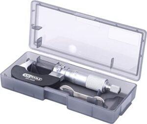 KS Tools Bügelmessschraube für Heimwerker, 0-25mm Biegung messen, gehärteter Stahl, sicher und präzise Messungen