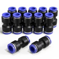 Pneumatische gerade Verringerungsadapter für Industrieautomatik, 12 Stück, 6mm bis 8mm Durchmesser, Quick Release und Reducer Fittings