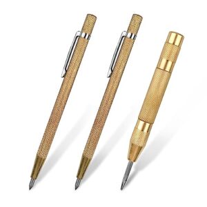 Drei Wolframkarbid-Spitzen in einer Schutzhülle, ideal für Metall-, Glas- und Keramik-Arbeit
