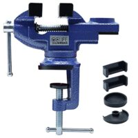 Drehbarer Schraubstock mit 360 Grad Drehung, ideal für Werkstücke aller Größen und Materialien