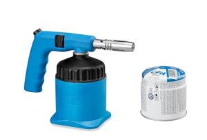 Gaslötbrenner mit ergonomischem Handgriff und stufenloser Flammenregulierung, ideal für das Weichlöten und Hartlöten von verschiedenen Materialien