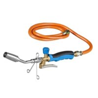 Leistungsstarkes Lötgerät zum Hart- und Weichlöten, Gas Lötkolben mit Gasschlauch 1,5 m 3/8“ für Handwerker und Heimwerker