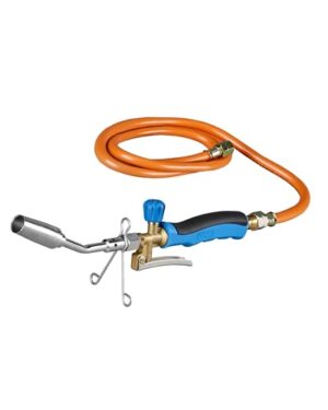 Leistungsstarkes Lötgerät zum Hart- und Weichlöten, Gas Lötkolben mit Gasschlauch 1,5 m 3/8“ für Handwerker und Heimwerker